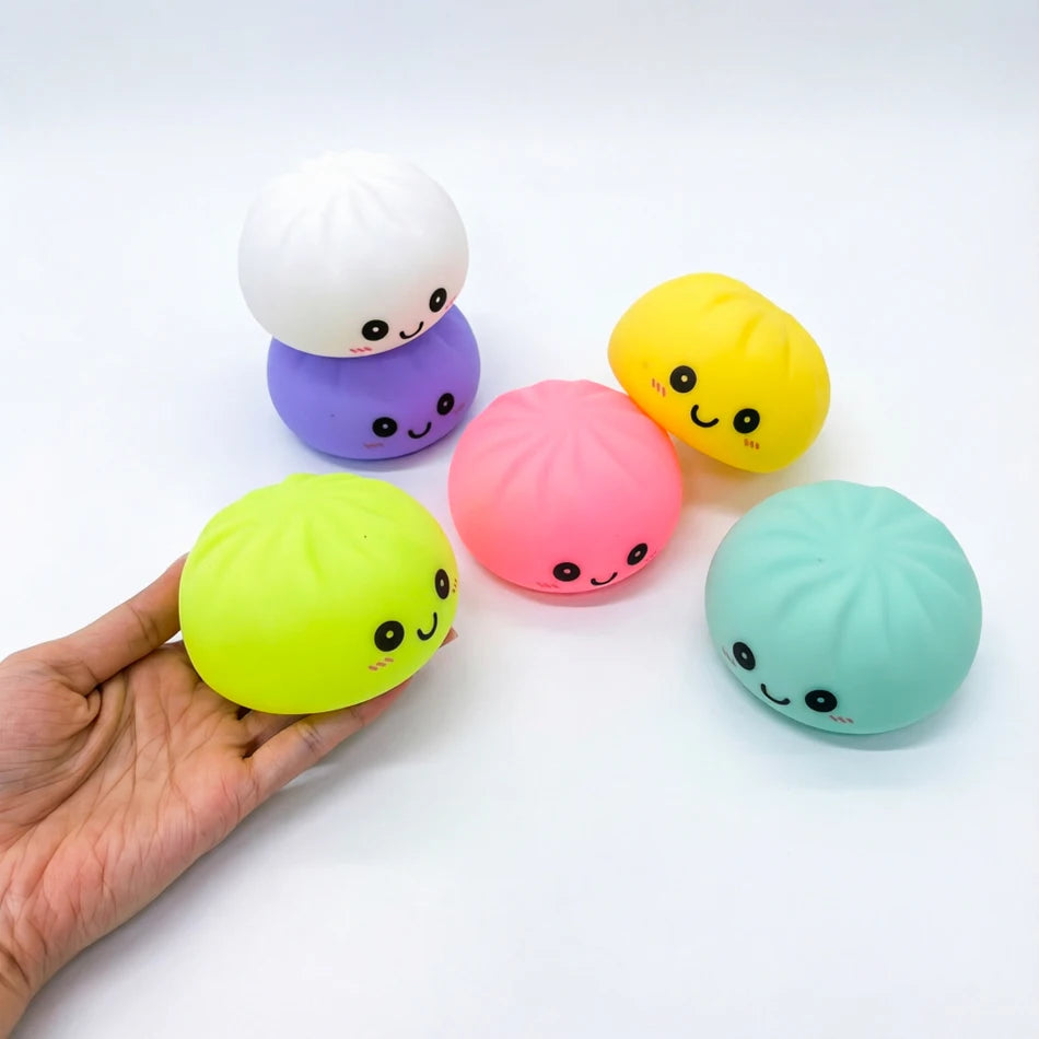 2027 New Dumpling Night Lights Glowing Dumplings Desktop Ornament Cute Glowing Dumpling Steamer Box Kawaii Dumpling Lights Gift