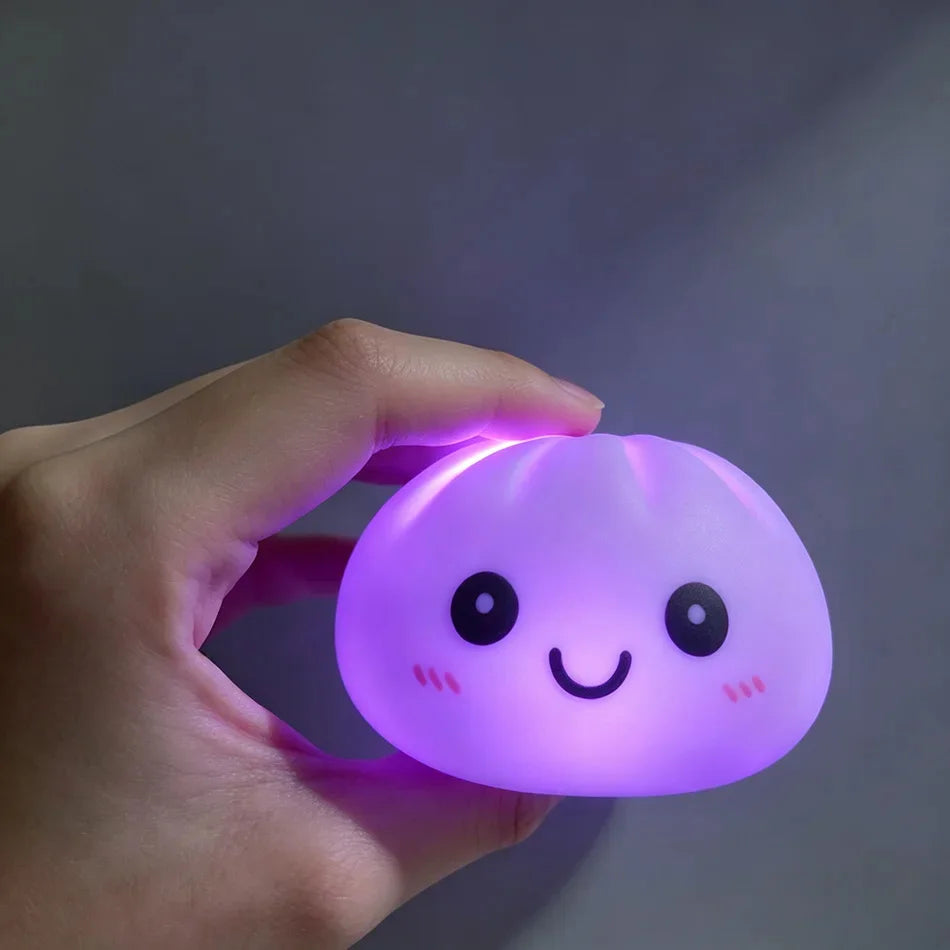 2027 New Dumpling Night Lights Glowing Dumplings Desktop Ornament Cute Glowing Dumpling Steamer Box Kawaii Dumpling Lights Gift