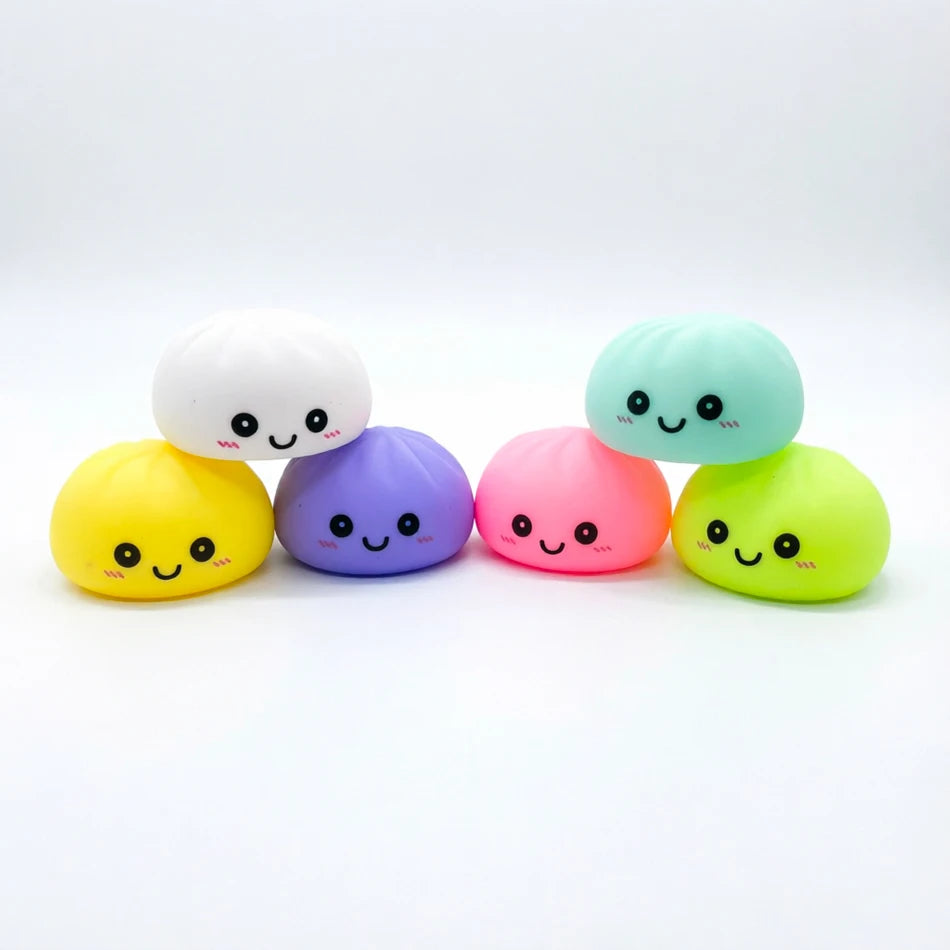 2027 New Dumpling Night Lights Glowing Dumplings Desktop Ornament Cute Glowing Dumpling Steamer Box Kawaii Dumpling Lights Gift